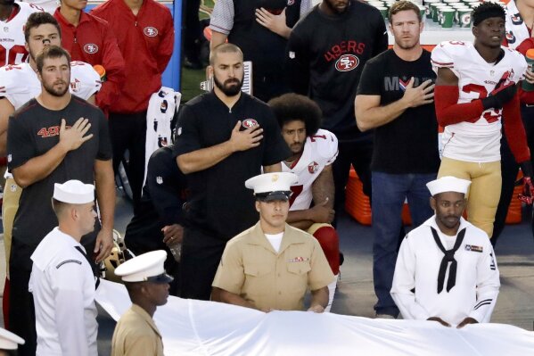 Kaepernick kneeling sales on trump shirt